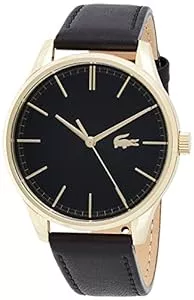 Lacoste Uhren Lacoste Analog Quarzuhr für Herren mit Schwarzes Lederarmband - 2011102