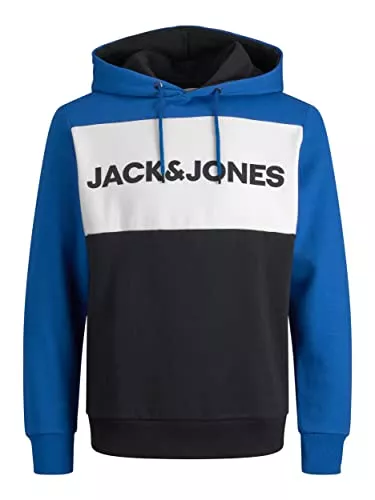 JACK & JONES Kapuzenpullover JACK & JONES Herren JJELOGO Blocking Sweat Hood NOOS 12172344