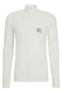 HUGO Pullover & Strickmode HUGO Herren Dardini IN Slim-Fit Longsleeve mit Stehkragen und Logo der neuen Saison