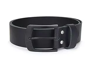 Frentree Gürtel Frentree Ledergürtel MADE IN GERMANY, 100% echtes Leder, 4 cm breit, Schwarze Schnalle, Gürtel für Herren, Schwarz