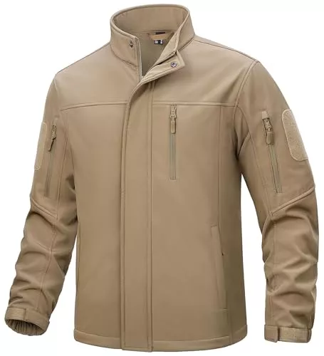 TACVASEN Jacken TACVASEN Herren Softshell Jacke Winddichte Outdoorjacke Übergangsjacke mit Reißverschlusstasche