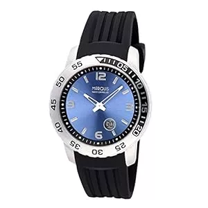 MARQUIS Uhren MARQUIS Herren Funkuhr Armbanduhr Edelstahlgehäuse Kautschukarmband mit Edelstahlverschluss 6520