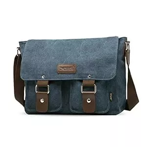 FANDARE Taschen & Rucksäcke FANDARE Leinwand Messenger Bag Umhängetasche 7.9 inch iPad Tasche Schultertasche Unisex Segeltuch Tasche Arbeiten Tasche für Männer und Frauen, Herren/Damen Reise Umhängetasche