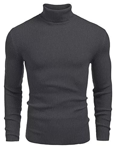 COOFANDY Pullover & Strickmode COOFANDY Herren Rollkragen Pullover Langarmshirt Feinstrick Sweater Rollkragen Freizeit Slim fit Basic Männer Pullover