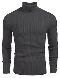 COOFANDY Pullover & Strickmode COOFANDY Herren Rollkragen Pullover Langarmshirt Feinstrick Sweater Rollkragen Freizeit Slim fit Basic Männer Pullover