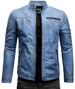 Crone Jacken Crone Epic Herren Lederjacke Cleane Leichte Basic Jacke aus weichem Schafs-Leder