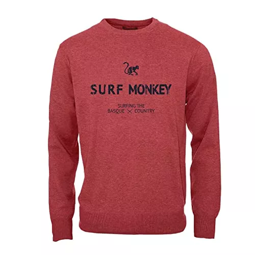 Surf Monkey Langarmshirts SURF MONKEY Klassisches Rundhals-Sweatshirt für Herren/Damen - Bio-Baumwoll-Sweatshirt