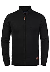 Blend Strickjacken Blend Norman Herren Strickjacke Cardigan Feinstrick mit Stehkragen und Reißverschluss