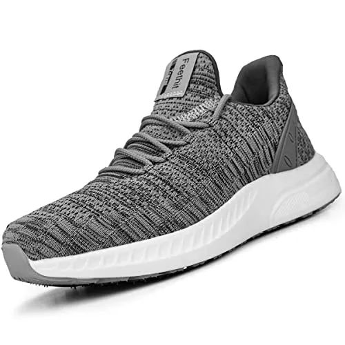 Feethit Sneaker & Sportschuhe Feethit Turnschuhe Herren Laufschuhe Sportschuhe Sneaker rutschfeste Gummisohlen Leichte und Atmungsaktiv für Gehen