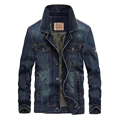 FM2018XSL Jacken FM2018XSL Herren Jungen Jacke Jeansjacke Denim atmungsaktive angenehme Übergangsjacke Freizeitjacke