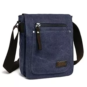 DASKING Taschen & Rucksäcke DASKING Herren Tasche Umhängen, Umhängetasche Klein Vintage Canvas für Herren, Schultertasche Messenger Bag Kuriertasche, 23 x 28cm 9" ipad