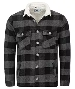 Rock Creek Jacken Rock Creek Herren Winterjacke Karierte Flanelljacke H-264