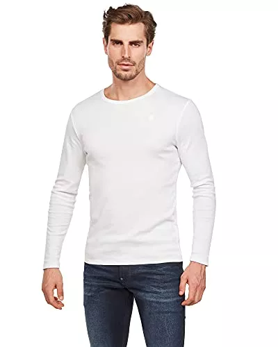 G-STAR RAW Langarmshirts G-STAR RAW Herren Basic Round Neck Long Sleeve Slim T-shirt