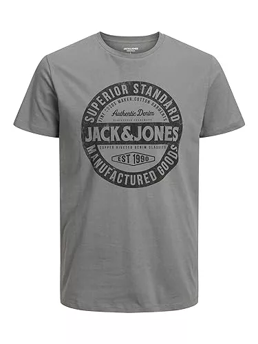 JACK & JONES T-Shirts JACK & JONES Male T-Shirt Logo Rundhals T-Shirt