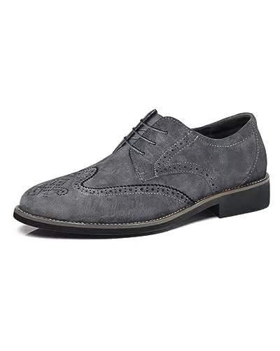 Rimhold Schnürhalbschuhe Rimhold Herren Formelle Schuhe Brogues Hochzeitsschuh Lederschnürschuhe Weiche Monk-Schuhe Lässiger Büroschuh Klassische Oxfords
