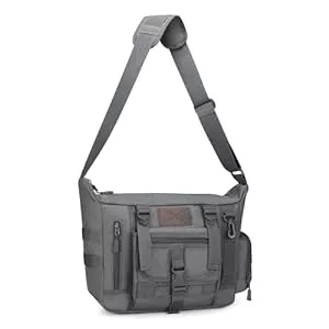 HUNTVP Taschen & Rucksäcke HUNTVP Taktisch Schultertasche Militär Crossbody Bag Sling Tasche Wasserabweisend Umhängetasche Messengerbag Aktentasche mit Verstellbar Schultergurt Outdoor