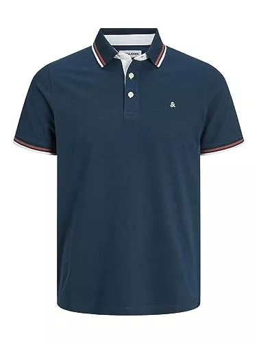 JACK & JONES Poloshirts JACK & JONES Male T-Shirt Einfarbig Polo T-Shirt