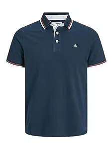 JACK & JONES Poloshirts JACK & JONES Male T-Shirt Einfarbig Polo T-Shirt