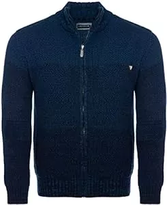 Carisma Strickjacken Carisma Herren Strickjacke für Winter und Übergang ? Angenehme Männer Freizeit-Jacke mit Farbverlauf ? Herren Zipper mit Seitentasche 7778