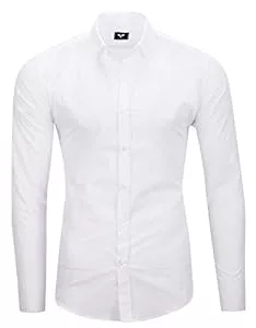 Kayhan Hemden Kayhan Uni Herren Hemden Herren-Hemd Slim-Fit Regular Fit Herren Hemden Langarm-Hemden Männer Freizeithemd Businesshemd S-6XL