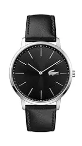 Lacoste Uhren Lacoste Analog Quarzuhr für Herren mit Schwarzes Lederarmband - 2011016