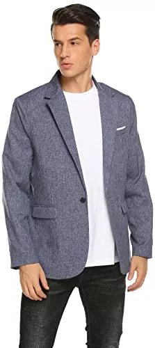 MAXMODA Blazer MAXMODA Herren Sakko Leinenstruktur Slim Fit Männer Blazer Modern Freizeit Leichte Jackett