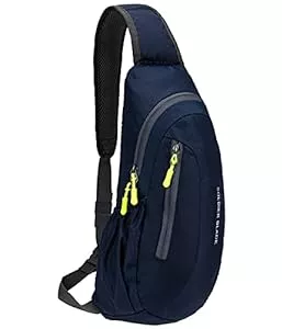 Gisdanchz Taschen & Rucksäcke Gisdanchz wasserdichte Nylon Sling Bag Rucksack Brusttasche Klein Herren Damen für Sport, Reisen usw