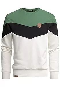 Amaci&Sons Langarmshirts Amaci&Sons Herren Basic College Sweatjacke Pullover Hoodie Sweatshirt 4064