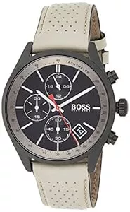 BOSS Uhren BOSS Herren Chronograph Quarz Uhr mit Leder Armband 1513562