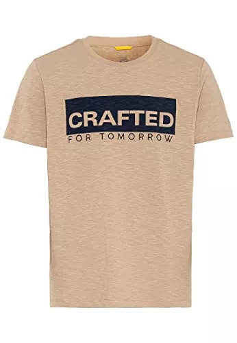 camel active T-Shirts camel active Herren Kurzarm T-Shirt aus Bio-Baumwolle