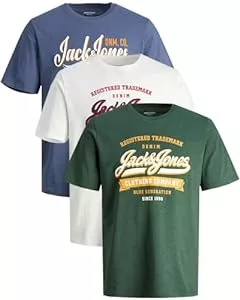 JACK & JONES T-Shirts JACK & JONES Herren T-Shirts im 3er-Set Multipack S-7XL