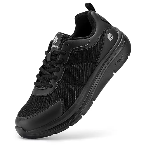 FitVille Sneaker & Sportschuhe FitVille Extra Weit Walkingschuhe Herren leicht Freizeitschuhe Stoßdämpfung und Rückprall Fitnessschuhe Atmungsaktiv Gym Flexibel und biegsam