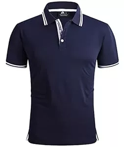 SPEEDRUN Poloshirts SPEEDRUN Poloshirt Herren Sommer Polohemd Schnelltrocknend Atmungsaktives Poloshirts mit Brusttasche Outdoor Golf Tennis Casual Kurzarm Hemd T-Shirt