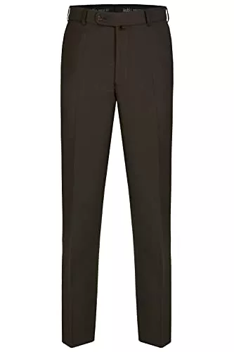 aubi: Hosen aubi: Herren Businesshose Anzughose Flat Front Modell 26