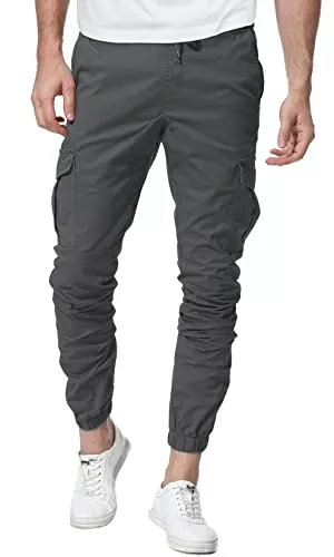 CARETOO Jeans CARETOO Jogger Cargo Herren Hosen Chino Jeans Fitness Sport Trekking Stretch Freitzeithose Streetwear Hosen Short für Herbst Winter Frühling Alle Jahreszeiten