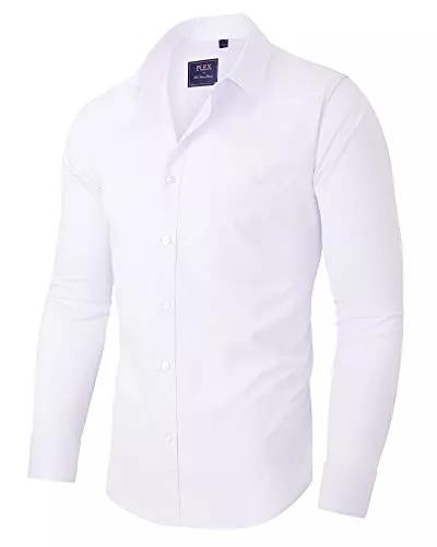 siliteelon Hemden siliteelon Herren Hemd Langarm Freizeit Regular Fit Bügelfrei Business Hemden Faltenfrei Formales Anzug Hemd mit Tasche