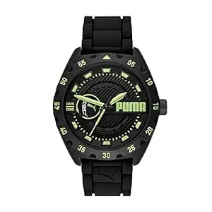 PUMA Uhren Puma Herrenuhr Puma Street V2, Dreizeiger-Datumswerk, Rizinusöl-Uhr, 48mm Gehäusegröße