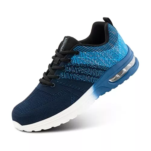 Hitmars Sneaker & Sportschuhe Hitmars Laufschuhe Herren Damen Turnschuhe Sportschuhe Leicht Atmungsaktiv Sneakers Outdoor Fitness Jogging Schwarz Grau Blau Rot EU 36-48