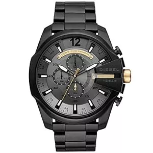 Diesel Uhren Diesel Chief Series Herrenuhr, Chronographenwerk mit Silikon-, Edelstahl- oder Lederarmband