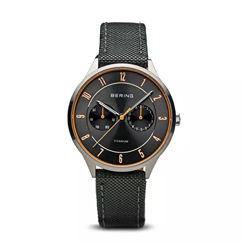 BERING Uhren BERING Herren Uhr Quarz Movement - Titanium Collection mit Nylon und Saphirglas 11539-XXX Armbandsuhren - Wasserdicht: 5 ATM