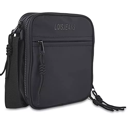 Lois Taschen & Rucksäcke Lois - Umhängetasche Herren Klein mit verstellbarem riemen - Herren Umhängetasche Klein hergestellt aus hochwertigen Materialien - Dauerhaft Kleine Umhängetasche Herren - Herrentasche Zum Umhängen 311