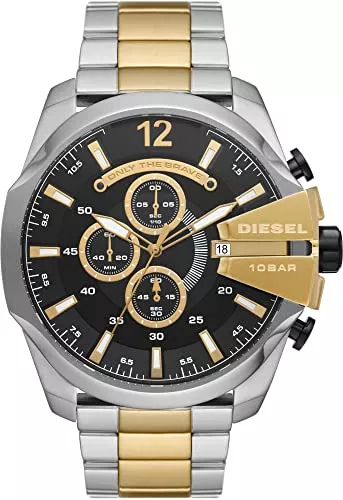 Diesel Uhren Diesel Chief Series Herrenuhr, Chronographenwerk mit Silikon-, Edelstahl- oder Lederarmband