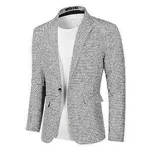 Beninos Blazer Beninos Herren Casual Blazer Anzug Jacken Leichte Sport Mäntel Ein Knopf