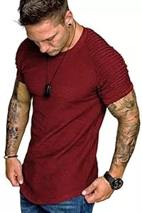 COOFANDY T-Shirts COOFANDY Herren T-Shirt Rundhlas Sport Shirt Muscleshirt Kurzarm Gym Shirt Atmungsaktiv Sportshirt Trainning Shirts Klassisch Casual Tee