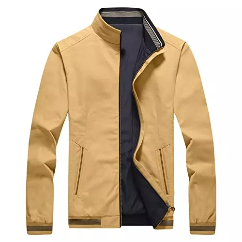 QWUVEDS Jacken Sommer jacken Herren dünn Jeans jacken für Herren Mens Fashion Simple Camouflage Pocket Cardigan Zipper Sweater Jacket Lange Jacken Herren Outdoor jacken für Herren sommerjacken Herren