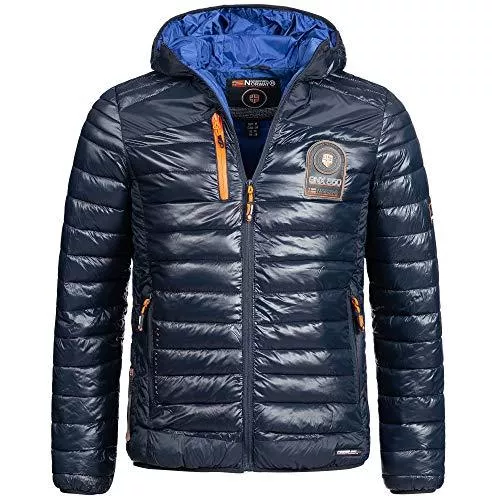 Geographical Norway Jacken Geographical Norway Herren Steppjacke Winterjacke - Gefütterter Warmer Anorak - Outdoor SKI Snowboard Jacke für den Winter/Herbst im Bundle mit UD Beanie