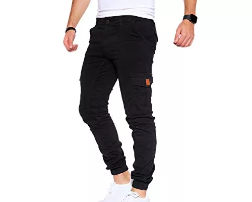 Styleko Hosen Styleko Cargohose Herren Cargohose aus Baumwolle Outdoorhose männer verwaschen Cargohose Chino Hose Sporthose Freizeithose Jogging treckking Casual Hose |6 Taschen 8001