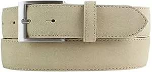 BELTINGER Gürtel BELTINGER Italienischer Veloursleder-Gürtel, 35 mm breit, Herren, Anzuggürtel, Hosengürtel, Wildleder, Schließe Silber