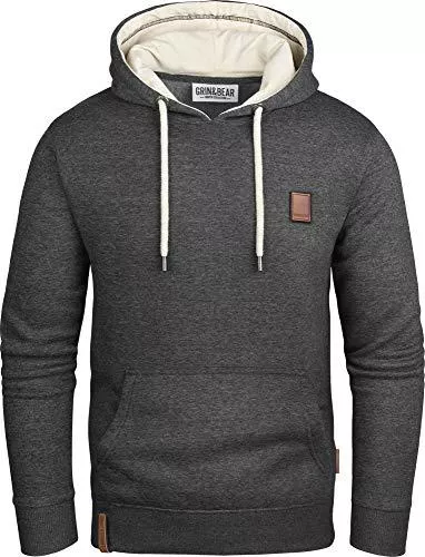 Grin&amp;Bear Kapuzenpullover Grin&amp;Bear Herren Kapuzenpullover Kapuzenjacke Hoodie mit Kontrast Kapuze