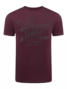 riverso T-Shirts riverso Herren T-Shirt RIVLeon Rundhals O-Neck Kurzarm Tee Shirt Print Regular Fit 100% Baumwolle
